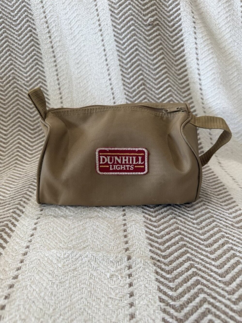 Vintage Dunhill Lights Cigarette Advertising Toiletry Travel Bag Promo Taiwan